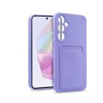   Haffner HF271649 Samsung Galaxy A35 5G Card Case lila szilikon hátlap kártyatartóval