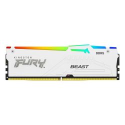 Kingston 32GB 6000MHz DDR-5 Fury Beast White RGB EXPO (Kit! 2db 16GB) (KF560C30BWEAK2-32) memória