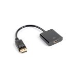 Lanberg AD-0009-BK 10cm Displayport apa - HDMI anya adapter
