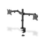   DIGITUS DA-90400 Univerzális (VESA 75/100) dupla fekete monitor tartó konzol