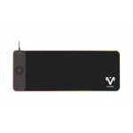   Ventaris VMP911-SXXL Quasar Fibra RGB világítású egérpad vezeték nélküli töltővel textil-gumi 800 x 300 x 4mm