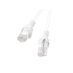 Lanberg PCU6-10CC-0050-W Cat.6 U/UTP PVC réz bevonatú alumínium fehér patch kábel 0,5m