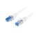 Lanberg PCF6A-10CC-0050-W Cat.6A S/FTP LSZH réz bevonatú alumínium fehér patch kábel 0,5m