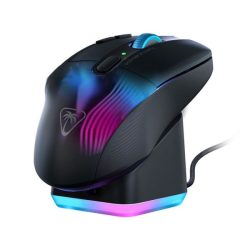 Turtle Beach TBM-1101-05 Bundle Kone XP Air vezeték nélküli fekete egér + RGB töltőállomás