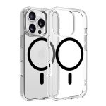   Dviced DV511025 MagSafe iPhone 16 Pro átlátszó/fekete hátlap