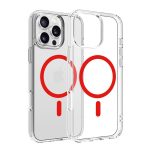   Dviced DV511028 MagSafe iPhone 16 Pro Max átlátszó/piros hátlap