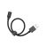Dviced DV120001 25cm USB A - Lightning fekete szőtt borítású adat- és töltőkábel