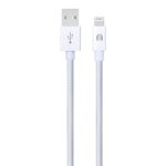   Dviced DV120003 1,25m USB A - Lightning fehér szőtt borítású adat- és töltőkábel
