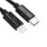 Dviced DV120004 25cm Type-C - Lightning fekete szőtt borítású adat- és töltőkábel
