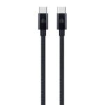   Dviced DV120009 25cm Type-C fekete szőtt borítású adat- és töltőkábel
