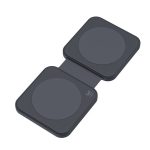   Dviced DV230008 15W 2in1 összecsukható fekete vezeték nélküli töltő állomás