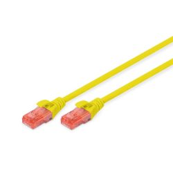 DIGITUS Cat.6 U/UTP LSZH 0,25m sárga patch kábel