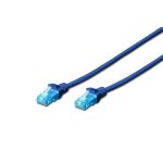DIGITUS Cat.5e U/UTP PVC 1m kék patch kábel