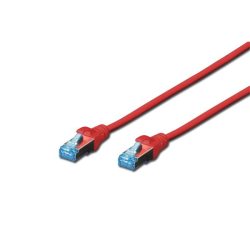 DIGITUS Cat.5e SF/UTP PVC 2m piros patch kábel