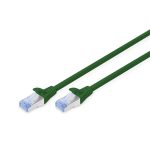 DIGITUS Cat.5e SF/UTP PVC 15m zöld patch kábel