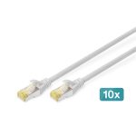   DIGITUS Cat.6A S/FTP LSZH 3m szürke patch kábel (10db/csomag)