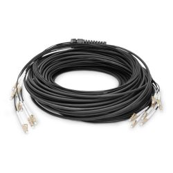 DIGITUS DK-24338U075BK-BBB 8 szálas 8x LC/UPC 50/125 multimodusú OM4 Dca kültéri/beltéri előszerelt optikai kábel 75m