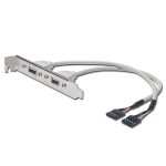   DIGITUS USB 2.0 2x USB A 2x IDC 5 tűs csatlakozókonzol kábel