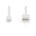 DIGITUS High Speed 2.0 aranyozott fehér Lightning töltőkábel 2m