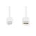 DIGITUS Power Delivery 2.0 USB type-C - Lightning fehér gyorstöltő kábel 1m