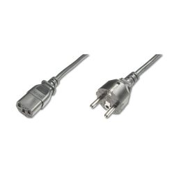 DIGITUS 250V 10A IEC C13 csatlakozó CEE 7/7 schuko dugó 1,2m tápkábel