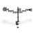 DIGITUS DA-90362 C-bilincses univerzális (VESA 75 / 100) 3-as fekete monitor tartó konzol