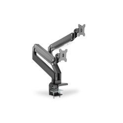 DIGITUS DA-90427 C-bilincses gázrugós univerzális (VESA 75 / 100) 2-es fekete monitor tartó konzol