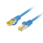   Lanberg PCF6A-10CU-0025-B Cat.6A S/FTP AWG27 LSZH árnyékolt kék patch kábel 0,25m