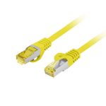   Lanberg PCF6A-10CU-0025-Y Cat.6A S/FTP AWG27 LSZH árnyékolt sárga patch kábel 0,25m