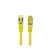 Lanberg PCF6A-10CU-0025-Y Cat.6A S/FTP AWG27 LSZH árnyékolt sárga patch kábel 0,25m