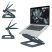 Leitz Ergo állítható magasságú és dőlésszögű sötétszürke laptopállvány