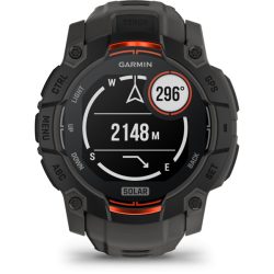 Garmin Instinct 3 50mm Solar fekete sötétszürke szíjjal okosóra