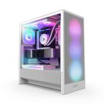   NZXT H5 Flow RGB (2024) fehér RGB (táp nélküli) ablakos mATX ház