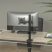 Sbox LCD-351/1-2 17"-32" dönthető, forgatható asztali monitor tartó konzol