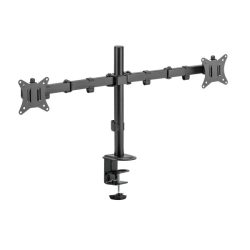 Sbox LCD-352/2-2 17"-32" dönthető, forgatható asztali dual monitor tartó konzol