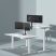 Sbox LCD-352/2-2 17"-32" dönthető, forgatható asztali dual monitor tartó konzol