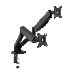 Sbox LCD-S024-2 17"-32" dönthető, forgatható asztali dual monitor tartó konzol