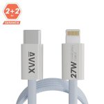   AVAX CB611LB MAGNETY 27W 1m USB-C - Lightning adat- és töltőkábel