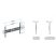 Meliconi Slimstyle Plus 600S DW 50"-86" fix fali TV konzol