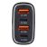 Haffner HF227301 66W 2xUSB C/2xUSB fekete szivargyújtós töltő adapter