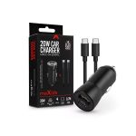   Maxlife ML269393 20W USB/USB C fekete szivargyújtós töltő adapter + Type-C kábel
