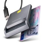   Axagon CRE-SM3TC USB-C Smart card FlatReader okos kártyaolvasó