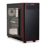   In Win 703 ATX fekete/piros ablakos használt számítógépház (Használt - B)