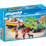 Playmobil 4144 Családi furgon hajó utánfutóval