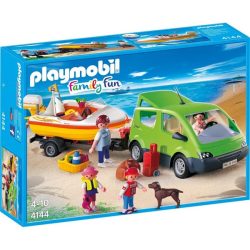 Playmobil 4144 Családi furgon hajó utánfutóval