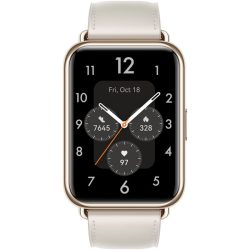 Huawei Watch Fit 2 bőr pántos fehér okosóra (Újracsomagolt)