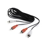   Gembird 2db RCA M/M audio kábel 1.8m fekete (Újracsomagolt)
