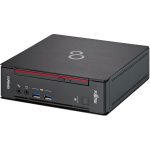   Fujitsu Esprimo Q958 Micro/i3-9100/8GB/256GB SSD/Win Pro COA/fekete asztali számítógép (Használt A+)