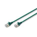 DIGITUS Cat.6A F/FTP LSZH 3m zöld slim patch kábel