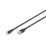 DIGITUS High Speed USB-A 2.0 - USB type-C szilikon kábel 2m